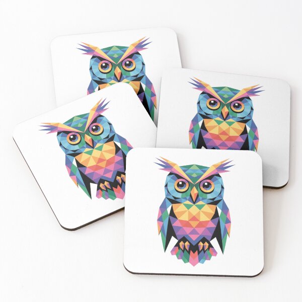 Item preview, Colorful Geometric Owl Illustration designed and sold by Artur-GrafiTee.