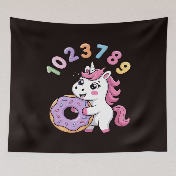 Item preview, Unicorn Holding Donut Numbers Math Day Fn Number Day designed and sold by MichaelStalkas.