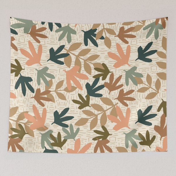 Item preview, Fox and Rabbit Forest Family Floral Seamless Repeat designed and sold by Sharon Schwalbe.