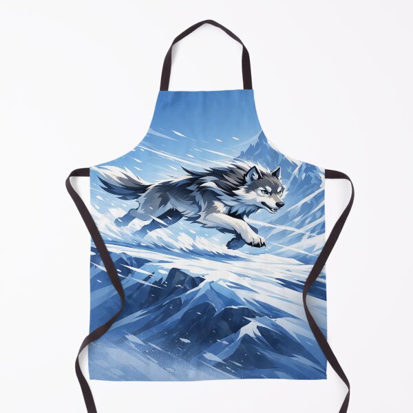 Item preview, Ice Ridge Runner Wolf – Arctic Mountain Sprint Adventure Art designed and sold by alw951.