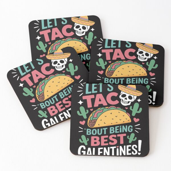 Item preview, Let’s Taco ‘Bout Being Best Galentines Mexican Food designed and sold by Vexat062Art.