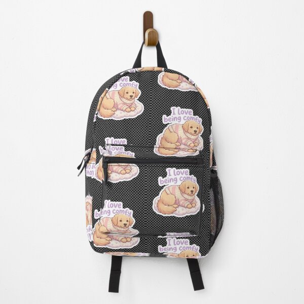 Item preview, Cute I love being Comfy golden retriever puppy design designed and sold by Vintage Designs +.