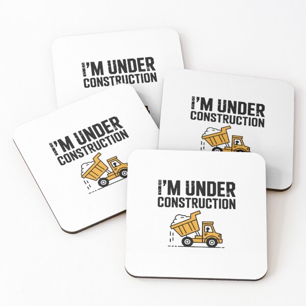 Item preview, “I’m Under Construction” White Apparel designed and sold by Peter Stawicki.