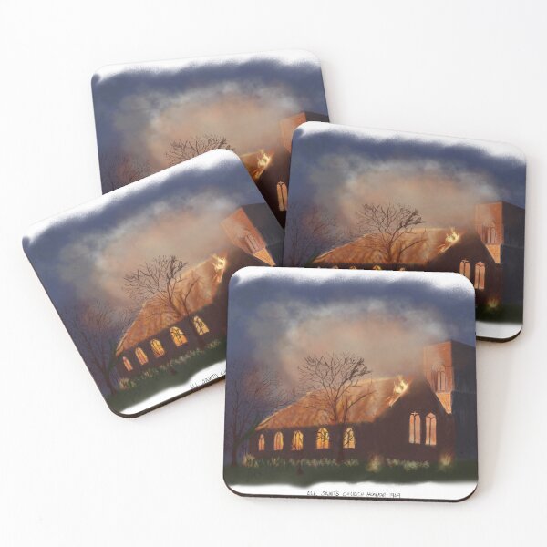 Item preview, All Saints Church Fire 1949 designed and sold by BrianHat-Art.