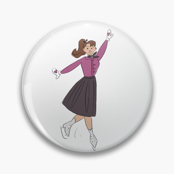 Item preview, Figure Skater from the 1950's designed and sold by arrowofthyme.
