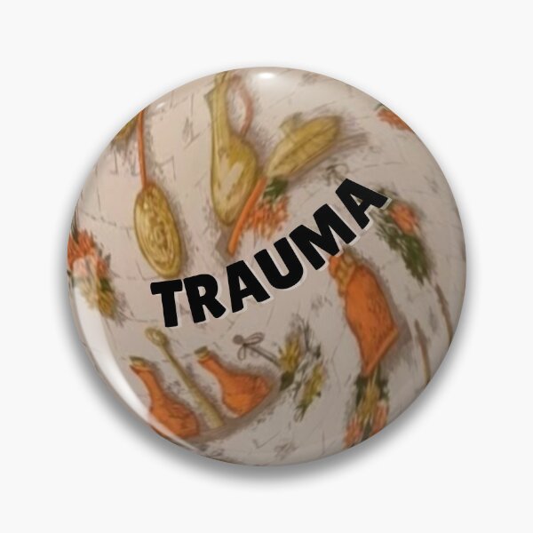 Item preview, Trauma - Vintage Orange and Gold Kitchen Wallpaper designed and sold by WigOutlet.