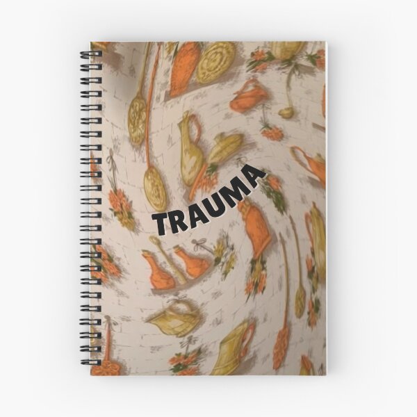 Item preview, Trauma - Vintage Orange and Gold Kitchen Wallpaper designed and sold by WigOutlet.
