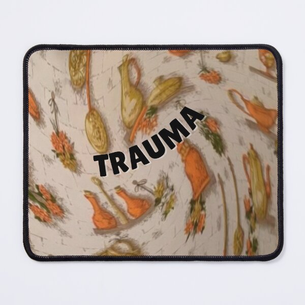 Item preview, Trauma - Vintage Orange and Gold Kitchen Wallpaper designed and sold by WigOutlet.