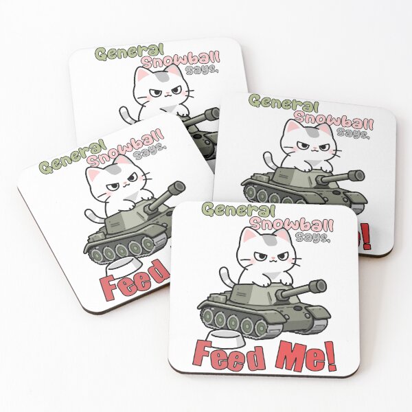 Item preview, General Snowball Says, Feed Me! - Hungry Cat designed and sold by Really Bad Art.