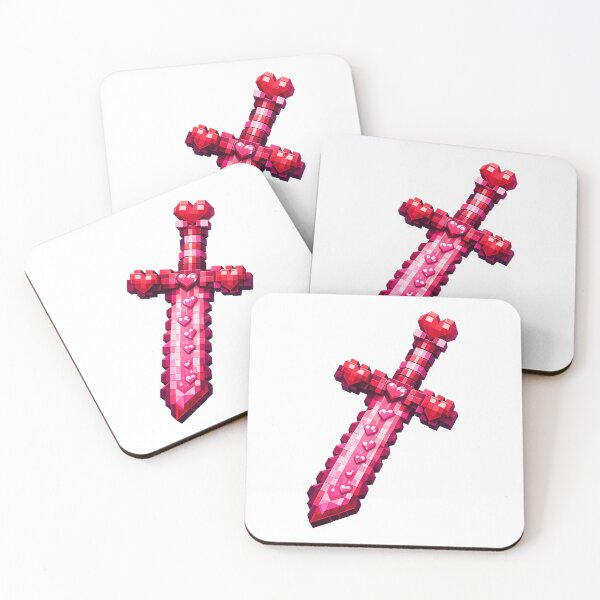 Item preview, Minecraft Heart Love Sword designed and sold by DibujandoPorfa.
