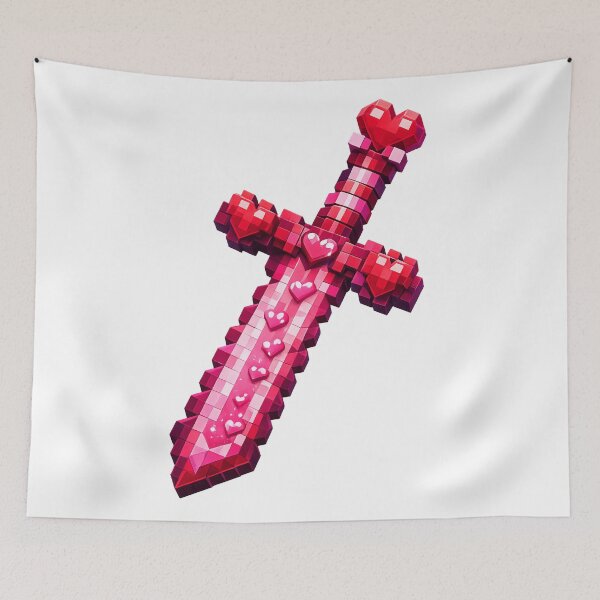 Item preview, Minecraft Heart Love Sword designed and sold by DibujandoPorfa.