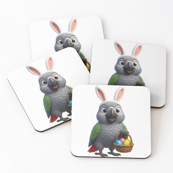 Item preview, Easter African Grey Parrot designed and sold by Sillytoe.
