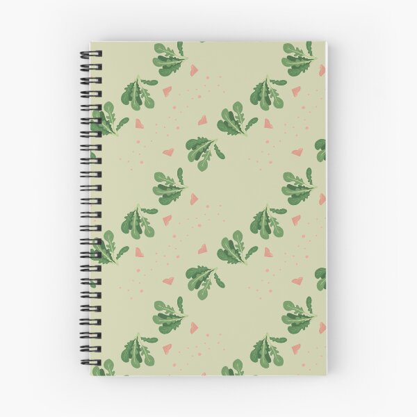 Item preview, Arugula Background Pattern. Green, Pastel Grey, Pastel Orange designed and sold by ottrain.