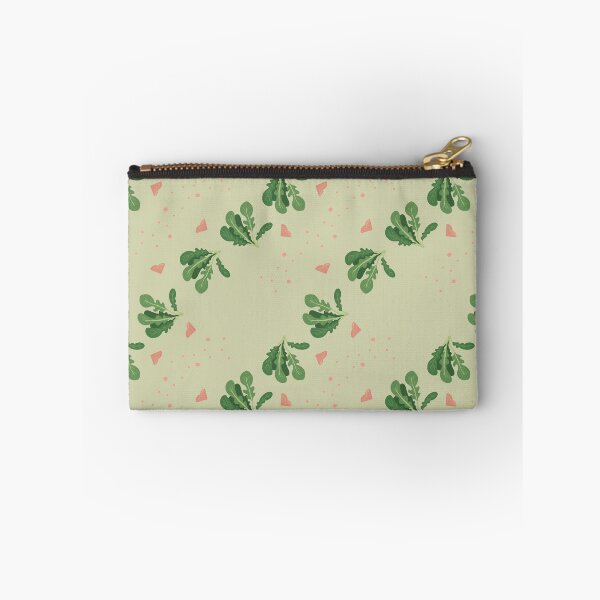 Item preview, Arugula Background Pattern. Green, Pastel Grey, Pastel Orange designed and sold by ottrain.