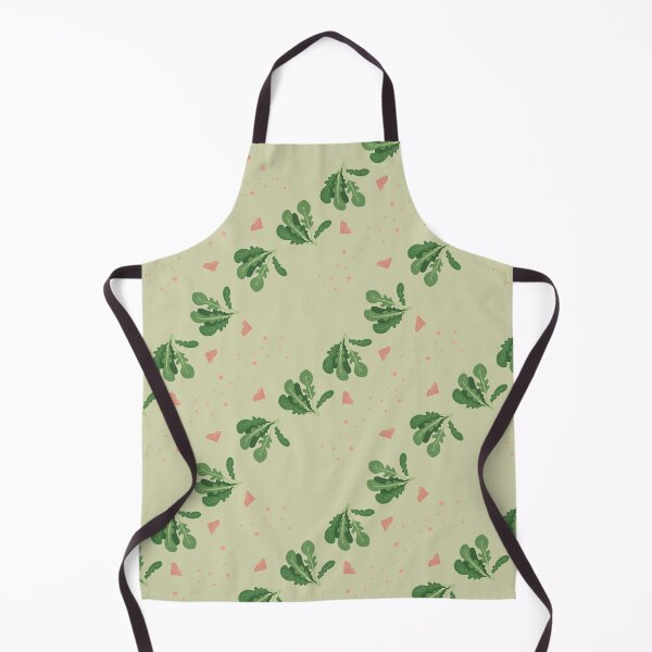 Item preview, Arugula Background Pattern. Green, Pastel Grey, Pastel Orange designed and sold by ottrain.