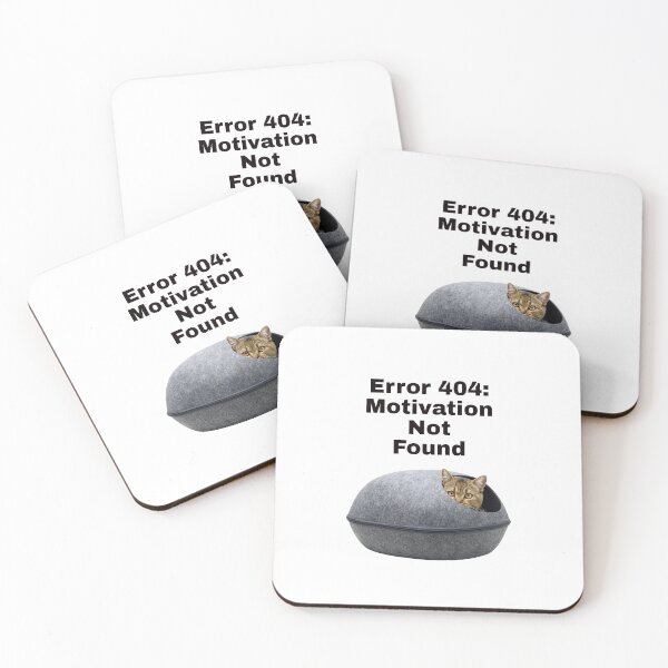 Item preview, Error 404: Motivation Not Found – Funny Cat Phone Case designed and sold by Giota29.