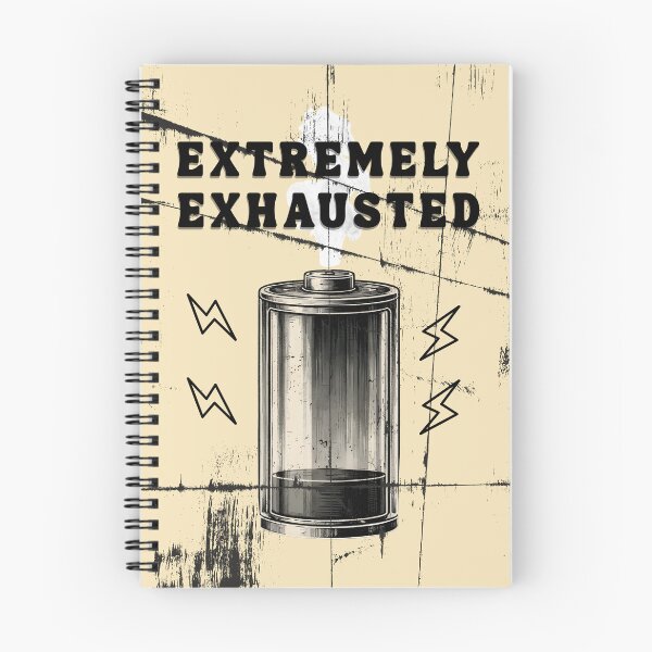 Item preview, Extremely Exhausted - Vintage Low Battery Aesthetic designed and sold by Pukisdaizi.