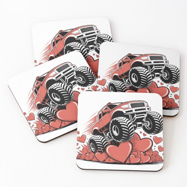 Item preview, I'm Ready to Crush 67 Hearts – Monster Truck Valentine Power Tee designed and sold by Viktorio Art Shop.