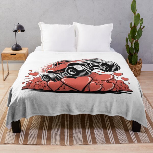 Item preview, I'm Ready to Crush 67 Hearts – Monster Truck Valentine Power Tee designed and sold by Viktorio Art Shop.