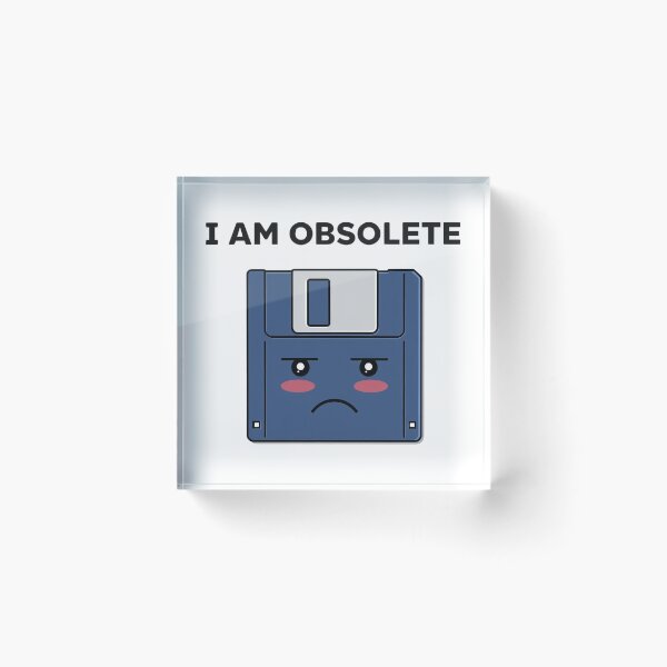 Item preview, I Am Obsolete Sad Floppy Disk designed and sold by Last-Brain-Cell.