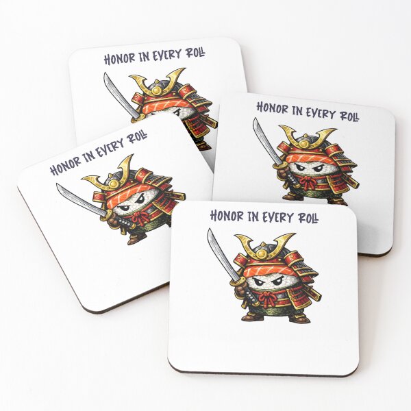 Item preview, Samurai Sushi Warrior – Fierce Japanese Food Fighter designed and sold by DigiWoosh.