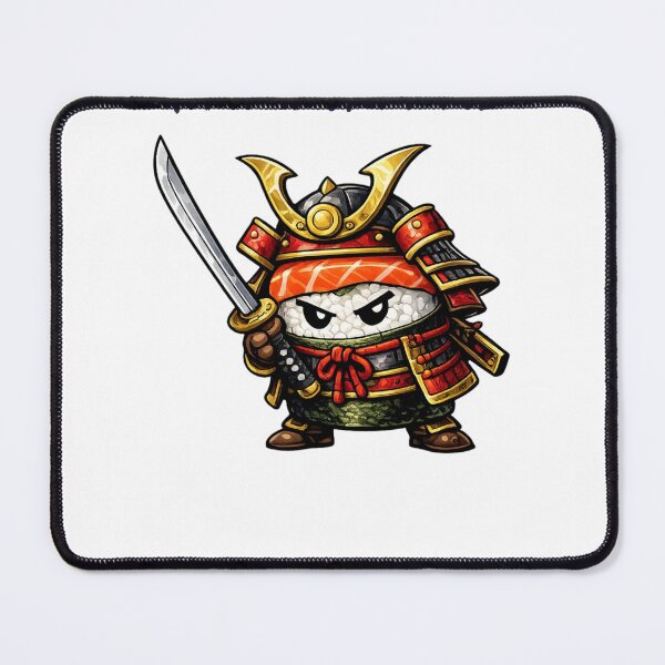 Item preview, Samurai Sushi Warrior – Fierce Japanese Food Fighter designed and sold by DigiWoosh.
