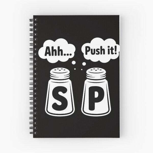 Item preview, GGT Salt and Pepper Shakers Saying Ahh Push It 80s 90s designed and sold by HudsonErik.