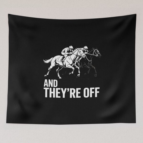 Item preview, Horse Racing - And They're Off Horse Racing designed and sold by LindseyKris.