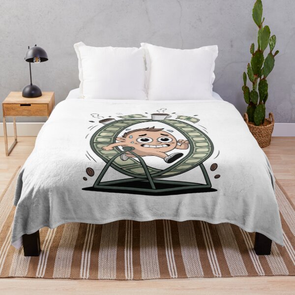 Item preview, Rat Race Life – Funny Money Wheel Cartoon Hustle Illustration designed and sold by Dospart.