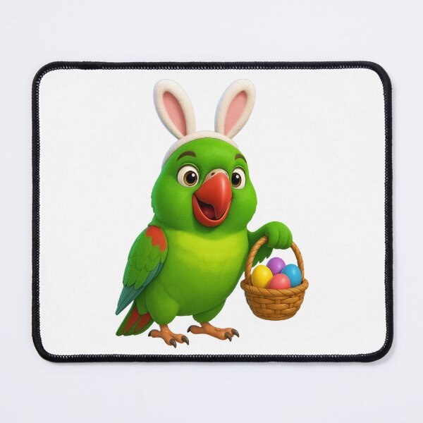 Item preview, Easter Alexandrine Parakeet designed and sold by Sillytoe.