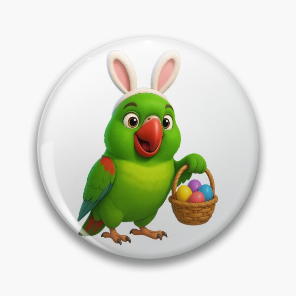 Item preview, Easter Alexandrine Parakeet designed and sold by Sillytoe.