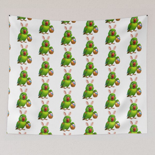 Item preview, Easter Alexandrine Parakeet designed and sold by Sillytoe.