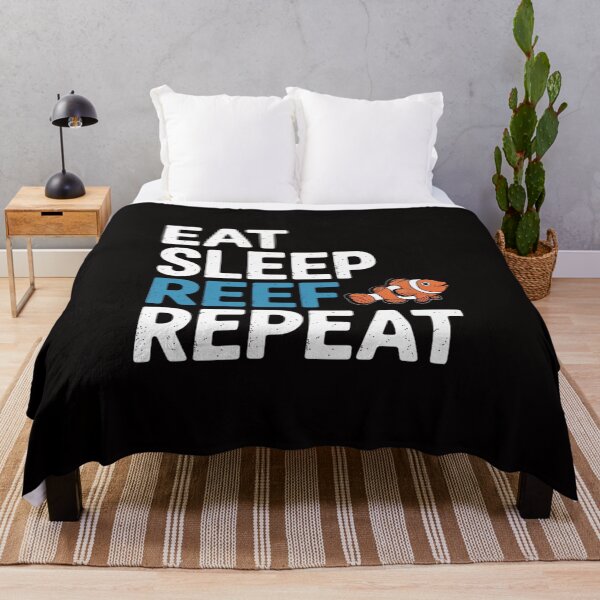Item preview, Eat Sleep Reef Repeat Clownfish Saltwater Aquarium designed and sold by HudsonErik.