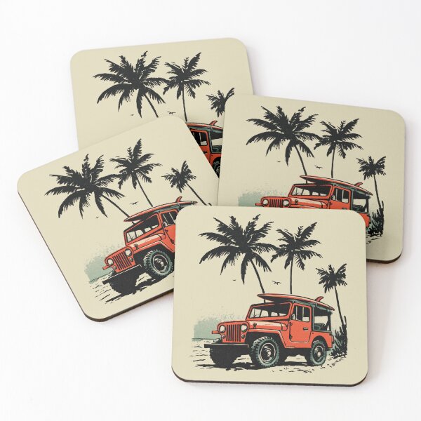Item preview, Vintage 4x4 CJ 5 Beach Surf Truck designed and sold by blackdogshop.