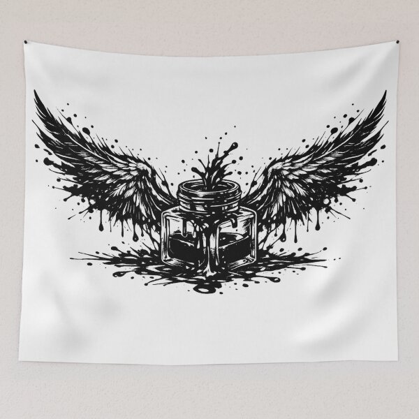 Item preview, Shadow Wings – Dark Angel Silhouette designed and sold by Mouraludia.