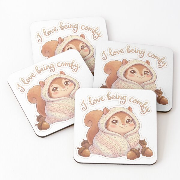 Item preview, Cozy squirrel acorn snuggles Cute I love being Comfy design designed and sold by Vintage Designs +.