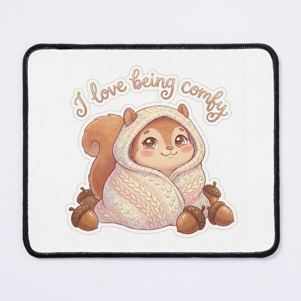 Item preview, Cozy squirrel acorn snuggles Cute I love being Comfy design designed and sold by Vintage Designs +.