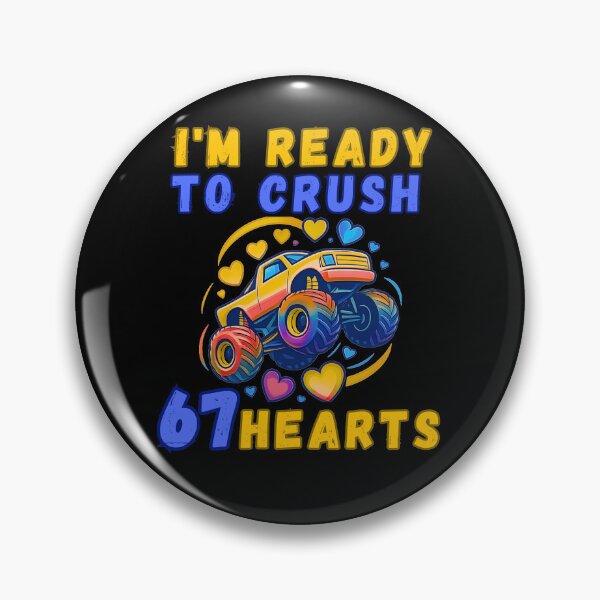 Item preview, I'm Ready to Crush 67 Hearts Funny Illustration designed and sold by StaticMood.