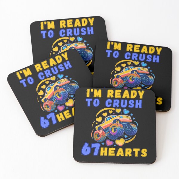 Item preview, I'm Ready to Crush 67 Hearts Funny Illustration designed and sold by StaticMood.