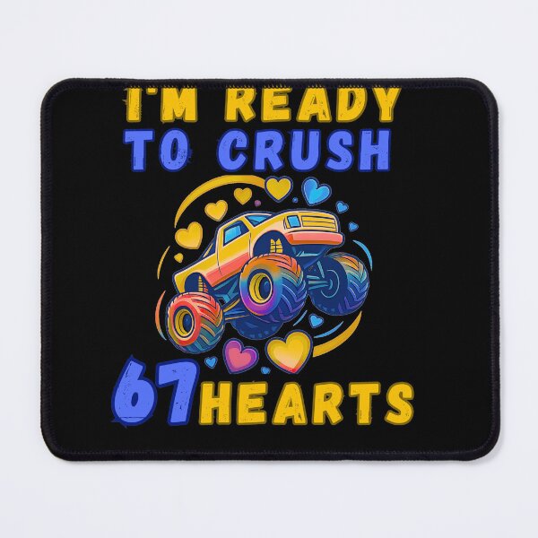 Item preview, I'm Ready to Crush 67 Hearts Funny Illustration designed and sold by StaticMood.