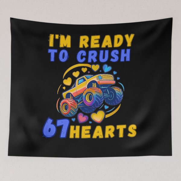 Item preview, I'm Ready to Crush 67 Hearts Funny Illustration designed and sold by StaticMood.