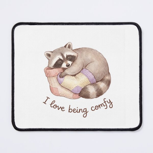 Item preview, Cozy raccoon Cute I love being Comfy design designed and sold by Vintage Designs +.