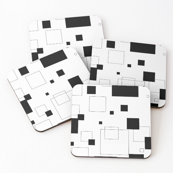 Item preview, Square pattern | Black squares | Black stripes | Dynamic background designed and sold by dfly-creations.