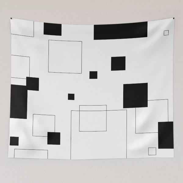 Item preview, Square pattern | Black squares | Black stripes | Dynamic background designed and sold by dfly-creations.