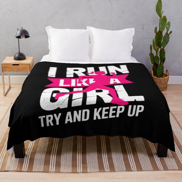 Item preview, I Run Like A Girl Try to Keep Up Girls Running designed and sold by LindseyKris.