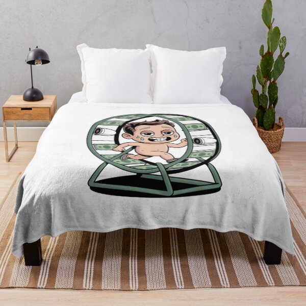 Item preview, Rat Race Life – Funny Money Wheel Cartoon Hustle Illustration designed and sold by Dospart.