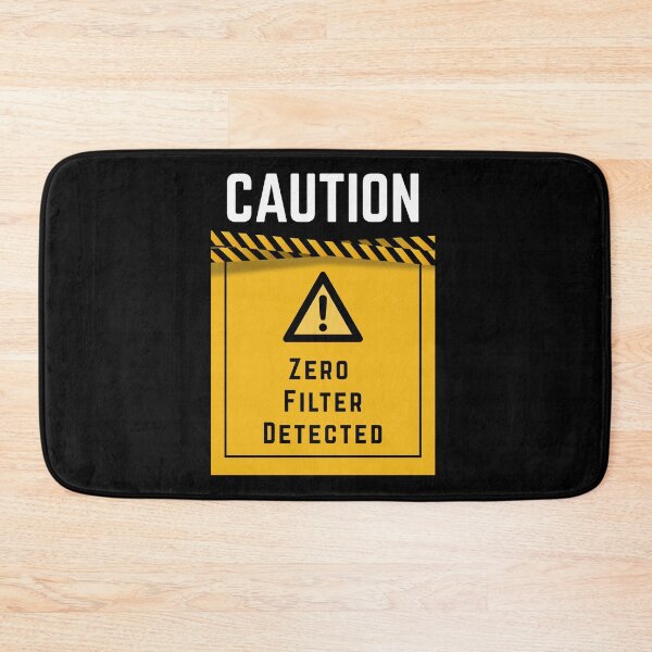 Item preview,  Zero Filter Detected – Raw Uncut Truth Hazard Tee, Bigger, bolder you designed and sold by digitalbitcraft.