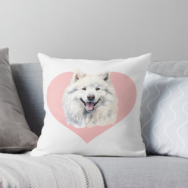 Item preview, Samoyed Valentine Illustration Heart Portrait designed and sold by EvrmoodCo.