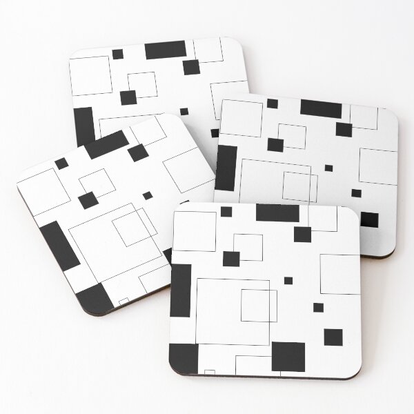Item preview, Square pattern | Black squares | Black stripes | Dynamic background designed and sold by dfly-creations.