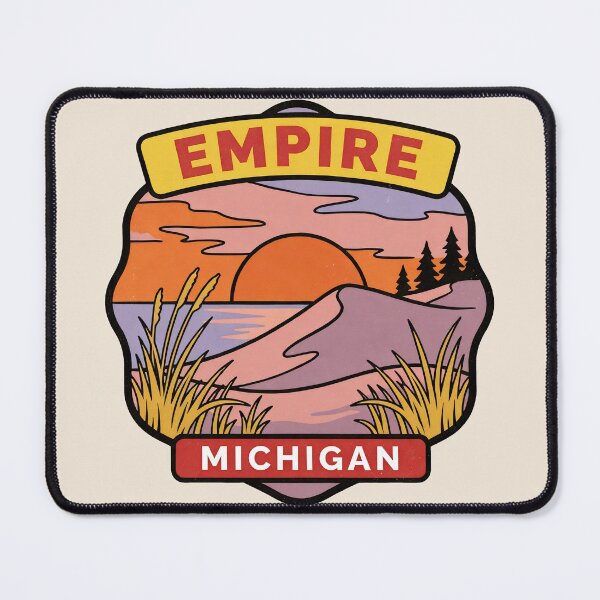 Item preview, Empire Michigan - Vintage Lake Michigan Sunset Design designed and sold by TheOldMittenIllustrated.